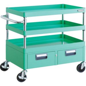 トラスコ TRUSCO トラスコ PEW-773W-YG フェニックスワゴン 750X500XH740 2列引出付 YG色 TRUSCO メーカー直送 代引不可