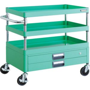 トラスコ TRUSCO トラスコ PEW-773X-YG フェニックスワゴン 750X500XH740 2段引出付 YG色 TRUSCO メーカー直送 代引不可