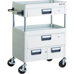 トラスコ TRUSCO トラスコ PEW-962VWZ-W フェニックスワゴン 600X400XH880 引出付 W色 TRUSCO メーカー直送 代引不可