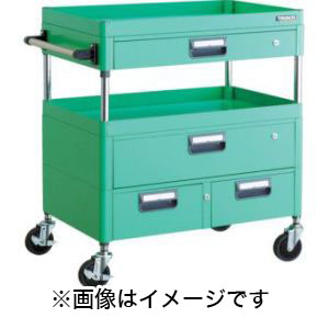 トラスコ TRUSCO トラスコ PEW-962VWZ-YG フェニックスワゴン 600X400XH880 引出付 YG色 TRUSCO メーカー直送 代引不可