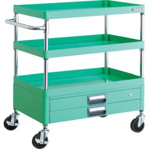 トラスコ TRUSCO トラスコ PEW-973X-YG フェニックスワゴン 750X500XH880 2段引出付 YG色 TRUSCO メーカー直送 代引不可