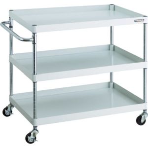 トラスコ TRUSCO トラスコ PEW-993-G75-W フェニックスワゴン 900X600 3段 Φ75ゴム車輪 W色 TRUSCO メーカー直送 代引不可