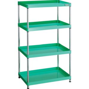 トラスコ TRUSCO トラスコ PEW-R1574-YG フェニックスワゴン ラック型 750X500 4段 YG色 TRUSCO メーカー直送 代引不可