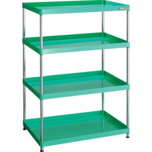 トラスコ TRUSCO トラスコ PEW-R1594-YG フェニックスワゴン ラック型 900X600 4段 YG色 TRUSCO メーカー直送 代引不可