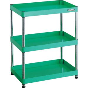 トラスコ TRUSCO トラスコ PEW-R963-YG フェニックスワゴン ラック型 600X400 3段 YG色 TRUSCO メーカー直送 代引不可