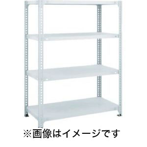 トラスコ TRUSCO トラスコ SBL-4334-W セミボルトレス軽量棚 W900XD300XH1200 4段 W色 TRUSCO メーカー直送 代引不可