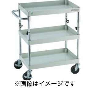 トラスコ TRUSCO トラスコ PEW-A973-YG フェニックスワゴン 750X500XH880～1130 3段 YG TRUSCO メーカー直送 代引不可