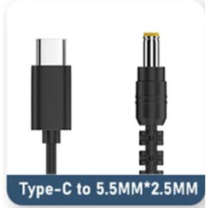 あきばお～ TypeC-20V DCケーブル 5.5×2.5mm