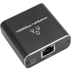 輸入特価アウトレット LAN スプリッター ブラック