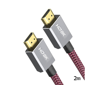 あきばお～ 8K対応 HDMIケーブル レッド 2m