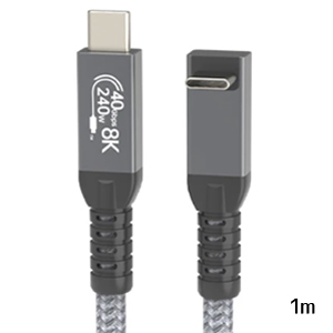 あきばお～ L型 USB4ケーブル 1m