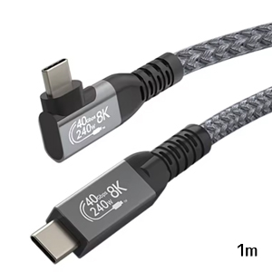 あきばお～ L型 USB4ケーブル 1m
