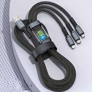 輸入特価アウトレット 4in1 マルチ充電ケーブル 1m ブラック