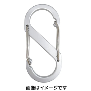 あきばお～ S型 カラビナ シルバー 6.6×3cm
