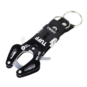 あきばお～ タフ カラビナ ブラック L