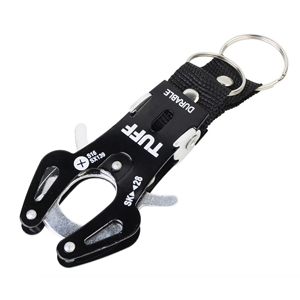 あきばお～ タフ カラビナ ブラック S