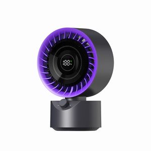 あきばお～ 充電式 卓上ファン ネイビー