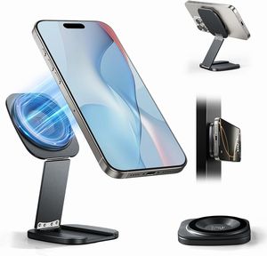 あきばお～ ポケットに入る 小型折りたたみ式 MagSafe対応 スマホスタンド