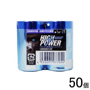 伊藤忠リーテイルリンク 伊藤忠 LR20UD/1.5V アルカリ乾電池UD 単1電池 2P×50個（100本入り） ハイパワー10年保存可能