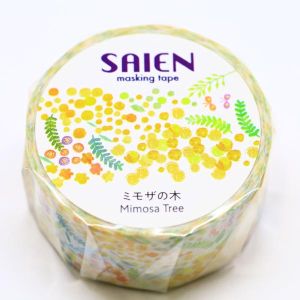 カミイソ産商 カミイソ産商 マスキングテープ SAIEN UR-4005 ミモザの木 20mmx7m