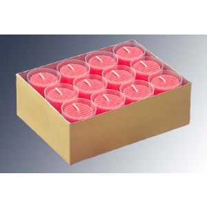 ムラエ商事 ムラエ商事 カップ入 カラーキャンドル 24個入 R レッド