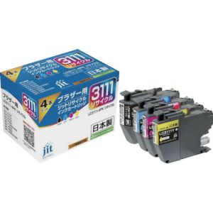 ジット ジット JIT-B31114P ブラザー LC3111-4PK対応 リサイクルインク 4色入り