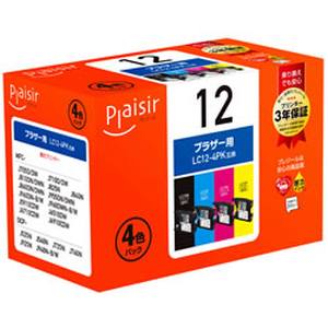 プレジール Plaisir  プレジール Plaisir PLE-BR124P インク 4色パック 汎用品 Plaisir