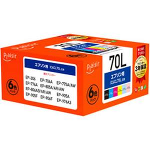 プレジール Plaisir  プレジール Plaisir PLE-E70L-6P インクタンク 6色パック 汎用品 Plaisir