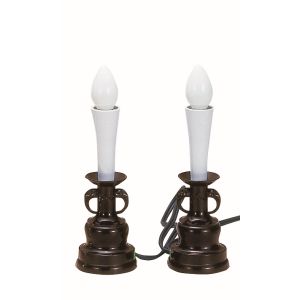 サンメニー SUNMANY サンメニー 電気ローソク 小 PC 茶