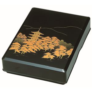 サンメニー SUNMANY サンメニー 文庫 1尺 黒 山水