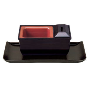 サンメニー SUNMANY サンメニー 焼香盆やすらぎセット 5.0寸 特小 木目色