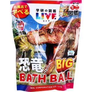 ノルコーポレーション ノルコーポレーション 学研の図鑑ライブ 恐竜BIGバスボール 太陽のようなオレンジの香り 1個入