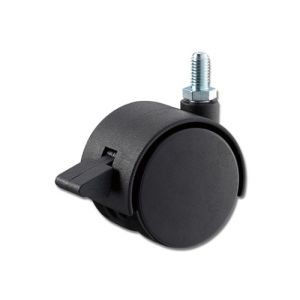 光 光 KWN-51S 双輪キャスター ボルト式 Sストップ付 50mm