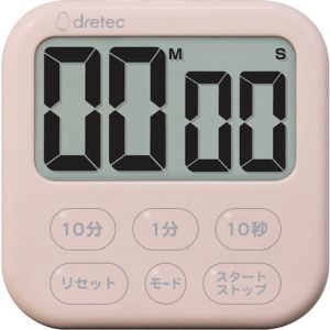 ドリテック dretec ドリテック T-615PK 大画面タイマー「シャボン6」 ピンク