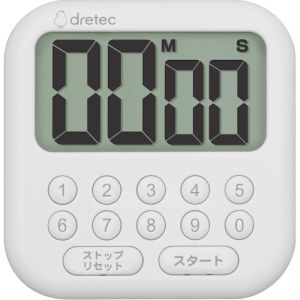 ドリテック dretec ドリテック T-616WT 大画面タイマー「シャボン10」 ホワイト