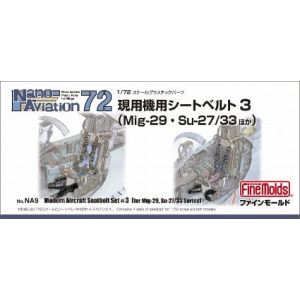 ファインモールド ファインモールド 1/72 現用機シートベルト3 MiG-29 Su-27/35ホカ NA9