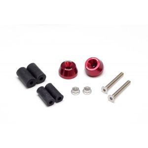アクティブ ACTIVE アクティブ 60800017 アルミバーエンド レッド φ30-L15