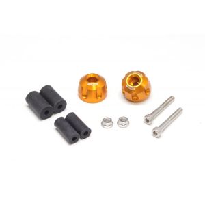 アクティブ ACTIVE アクティブ 60800236 アルミバーエンド リボルバー ゴールド φ33-L22.5