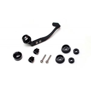 アクティブ ACTIVE アクティブ 30801M08 ブレーキレバーガード&バーエンドSET ブラック 取付け部 M8用