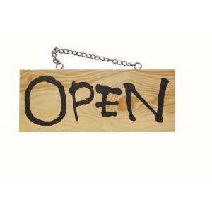 のぼり屋工房 のぼり屋工房 木製サイン 横 小 3956 OPEN CLOSE