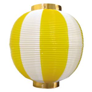 のぼり屋工房 のぼり屋工房 ポリ提灯 尺丸 黄白 8873