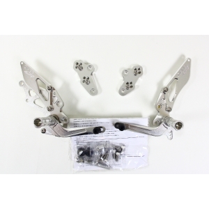 オーヴァーレーシング OVER RACING オーヴァーレーシング 51-69-01 バックステップ 4POS シルバー Ninja250R