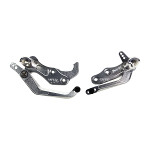 オーヴァーレーシング OVER RACING オーヴァーレーシング 51-401-05 バックステップ 4P Type-2 シルバー SR400(FI)