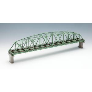トミーテック TOMIX TOMIX 3222 複線曲弦大トラス鉄橋 F 緑 複線PC橋脚 2本付