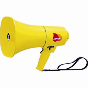 ノボル電機製作所 ノボル TS-714 レイニーメガホン 15W 防水仕様 ホイッスル音付き 電池別売