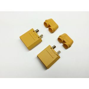 スクウェア SQUARE スクウェア SGC-63M 大容量アンチスパークコネクターXT90-S オス/2ペア