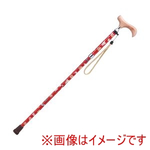 ケイ ホスピア ケイ 501288 AN-12 愛杖 プリティキャッツシリーズ 折りたたみ杖 レッド
