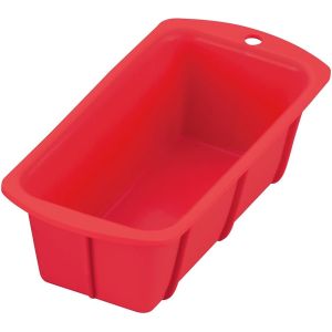 岡部洋食器製作所 岡部洋食器 シリコン パウンドケーキ型 レッド 17cm CM-03