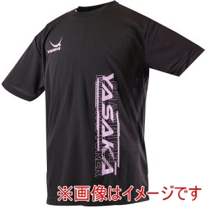 ヤサカ Yasaka ヤサカ Y-855 ロゴニャンコTシャツV ブラック SS