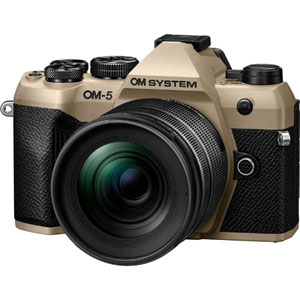 OMデジタルソリューションズ オリンパス OLYMPUS OMデジタルソリューションズ OM SYSTEM OM-5 Mark II 12-45mm F4.0 PRO レンズキット サンドベージュ